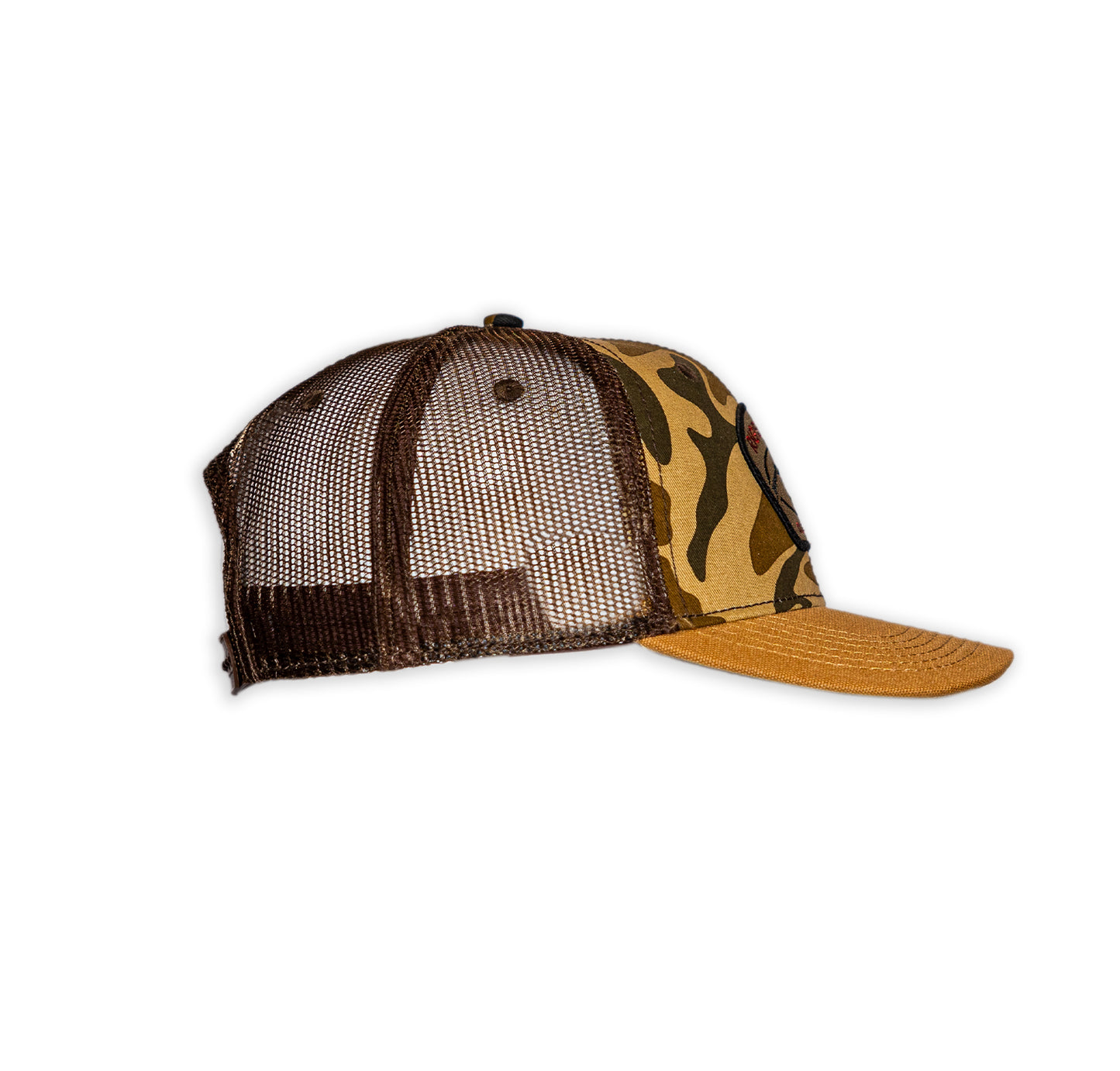 Rig'Em Right Old School Camo Hat - Duck Logo